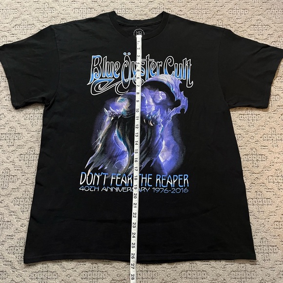 🎸 '16 Blue Oyster Cult Band Don't Fear Reaper 40th Ann. Intense Purple Graphic T - Picture 3 of 15